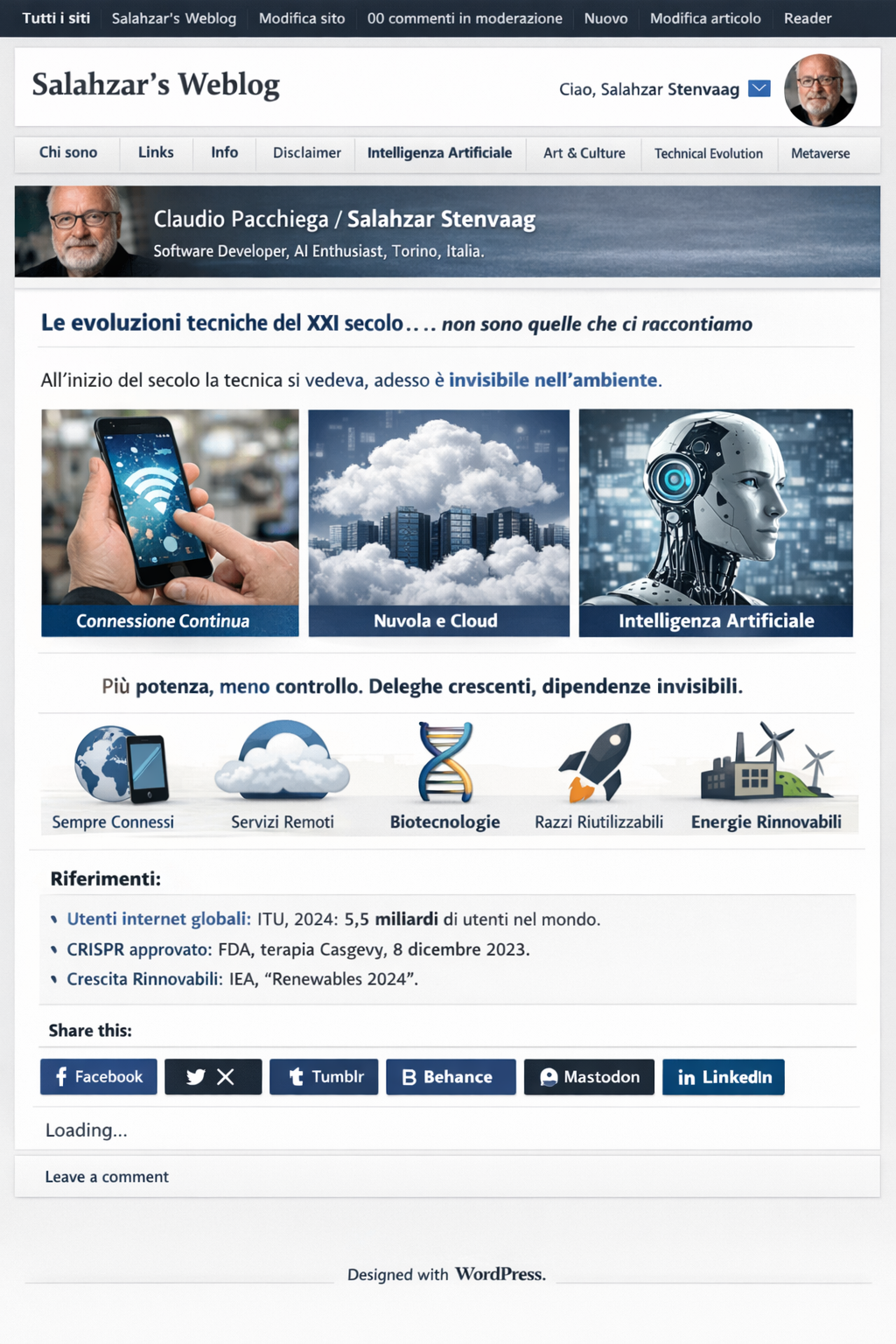 Le evoluzioni tecniche del XXI secolo…